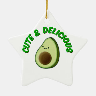 Niedlicher und köstlicher Avocado Keramik Ornament