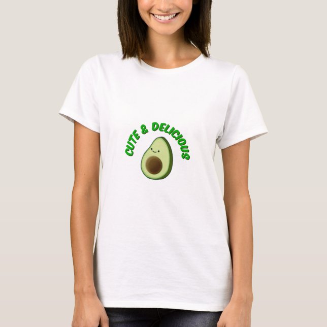 Niedlicher und köstlicher Avocado T-Shirt (Vorderseite)