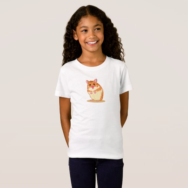 Niedlicher und liebenswürdiger Hamster-T - Shirt (Vorne ganz)