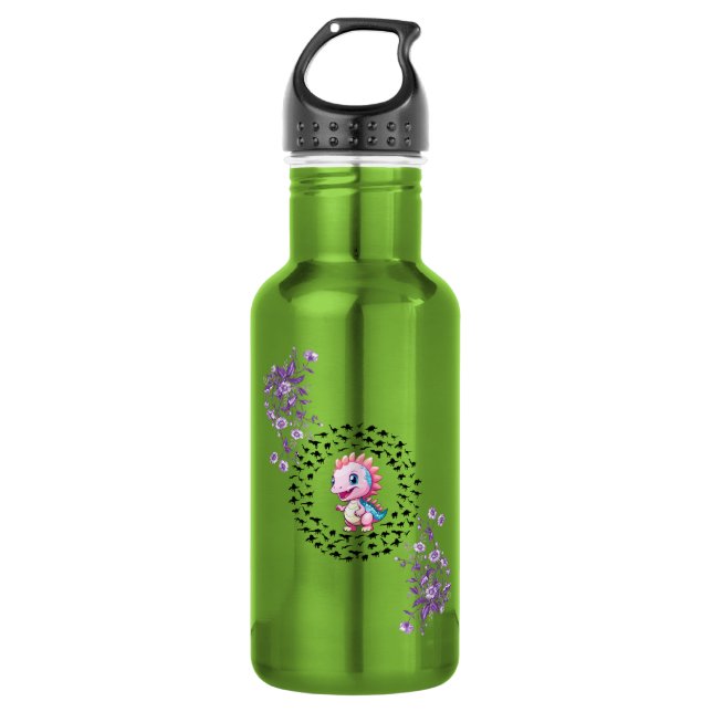 niedlicher und lustiger Abend Edelstahlflasche (Vorderseite)