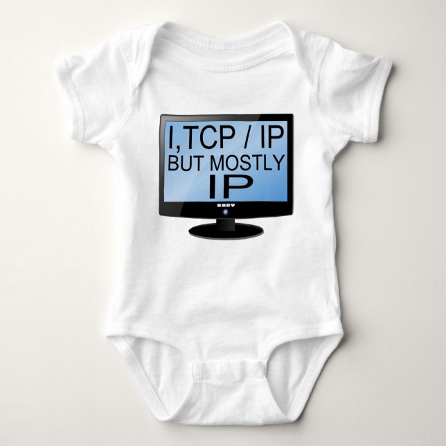 Niedlicher und lustiger Baby Geek Bodysuit Baby Strampler (Vorderseite)