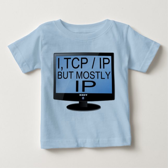 Niedlicher und lustiger Baby Geek Säugling T - Shi Baby T-shirt (Vorderseite)