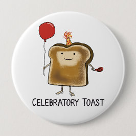 Niedlicher und lustiger Celebratory Toast Button