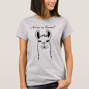 Niedlicher und lustiger Lama-Hipster T - Shirt