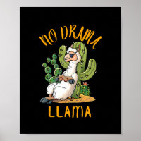 Niedlicher und lustiger Lama No Drama Llama Gesche