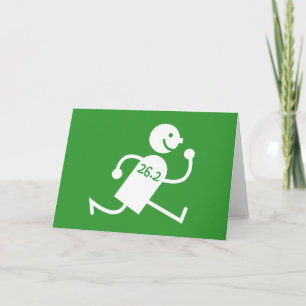 Niedlicher und lustiger Marathon Karte