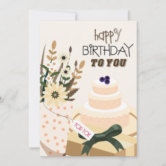 Niedlicher und minimalistischer Geburtstag Einladung