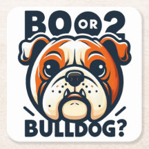 Niedlicher und Mischous Bulldog: Pop Art Halloween