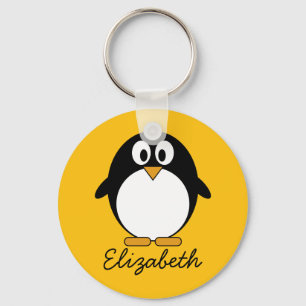 Niedlicher und moderner CartoonPenguin Schlüsselanhänger