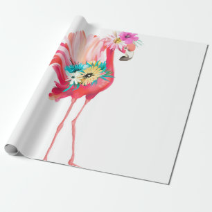 Niedlicher und schöner rosafarbener Flamingo-Mexic Geschenkpapier
