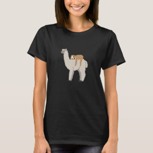 Niedlicher und sonniger Sleepy Sloth und Llama T-Shirt