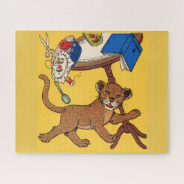 niedlicher und sorgloser kleiner Leopardenbecher d Puzzle