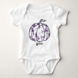 Niedlicher und Spooker Lila Jack-O’-Lantern Baby Strampler