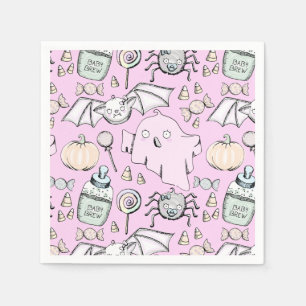 Niedlicher und süßer Halloween-Kindergeburtstag Serviette