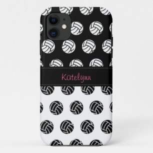 Niedlicher und Trendy Polka-Punkt-Volleyball iPhone 11 Hülle