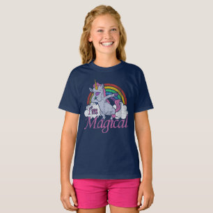 Niedlicher Unicorn bin ich magisch T-Shirt