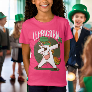 Niedlicher Unicorn Leprechaun St. Patrick's Day T-Shirt