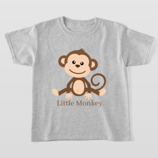 niedlicher Unisex-Kleiner Affe T - Shirt