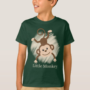 niedlicher Unisex-Kleiner Affe T - Shirt