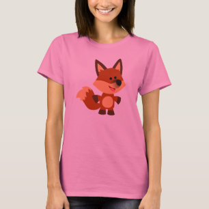 Niedlicher unschuldiger Cartoon Fox Frauen T - Shi T-Shirt