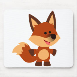 Niedlicher unschuldiger Cartoon Fox Mousepad