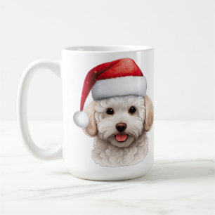 NIEDLICHER URLAUB CHRISTMAS BICHON FRISE HUND KAFFEETASSE
