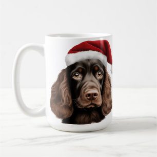 NIEDLICHER URLAUB CHRISTMAS COCKER SPANIEL DOG KAFFEETASSE