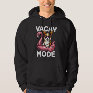Niedlicher Vacay-Modus Corgi Dog Mama Sommerurlaub Hoodie