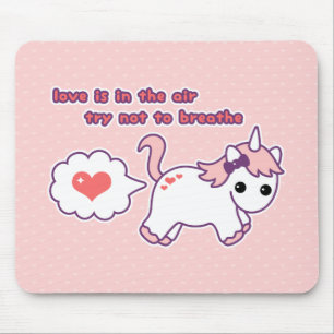 Niedlicher ValentineUnicorn Mousepad
