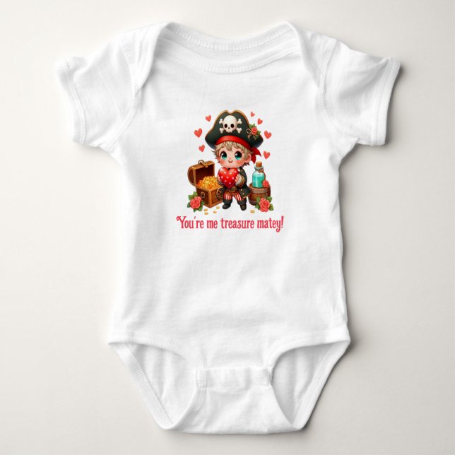 Niedlicher Valentinstag Baby Strampler (Vorderseite)