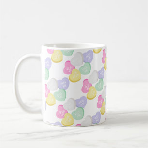 Niedlicher Valentinstag Candy Hearts Kaffeetasse