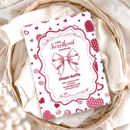Niedlicher Valentinstag Diapper Raffle Begleitkarte
