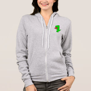 Niedlicher Valentinstag Dinosaurier Hoodie