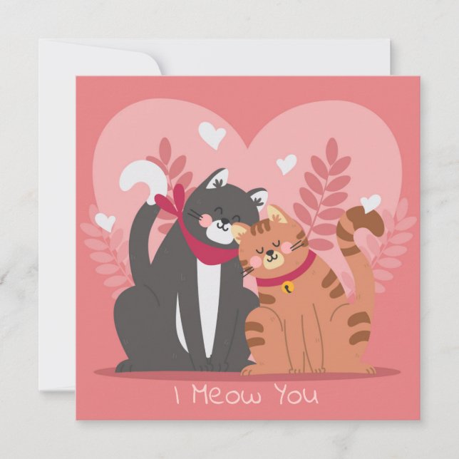 Niedlicher Valentinstag Feiertagskarte (Vorderseite)