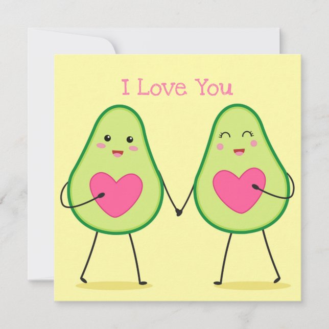 Niedlicher Valentinstag Feiertagskarte (Vorderseite)