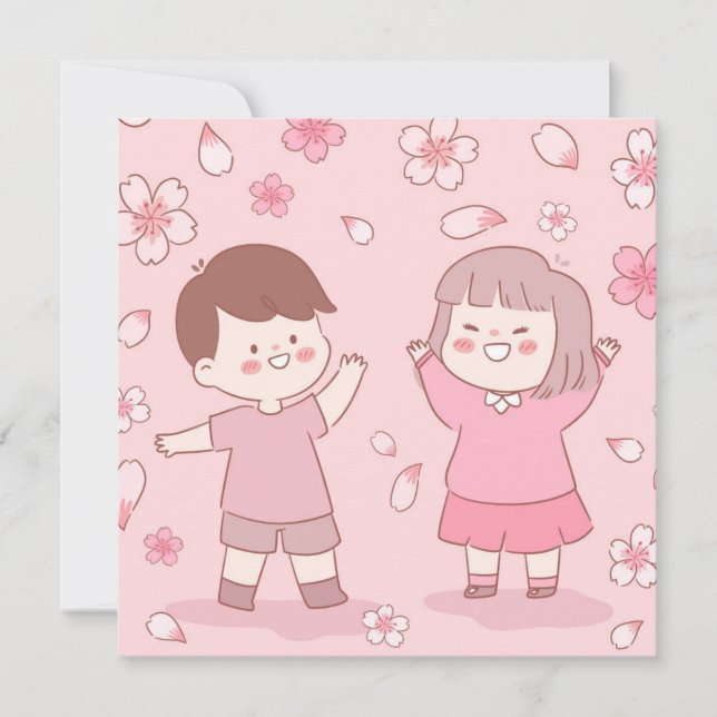 Niedlicher Valentinstag Feiertagskarte (Vorderseite)