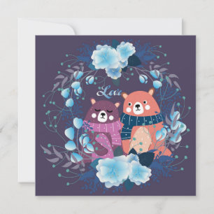 Niedlicher Valentinstag Feiertagskarte