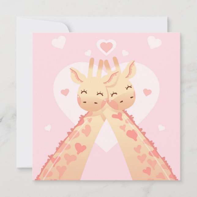 Niedlicher Valentinstag Feiertagskarte (Vorderseite)