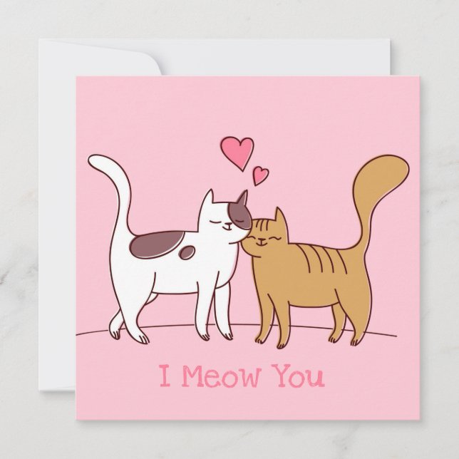 Niedlicher Valentinstag Feiertagskarte (Vorderseite)