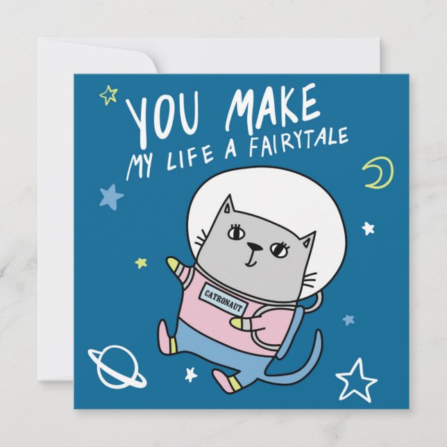 Niedlicher Valentinstag Feiertagskarte (Vorderseite)