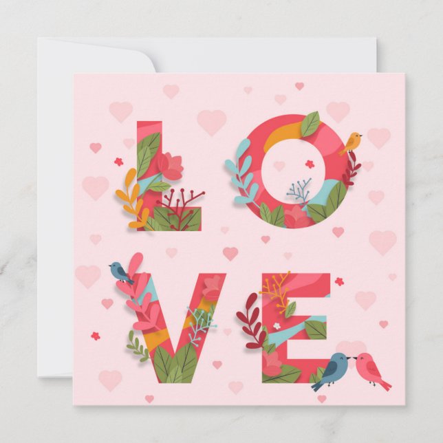 Niedlicher Valentinstag Feiertagskarte (Vorderseite)