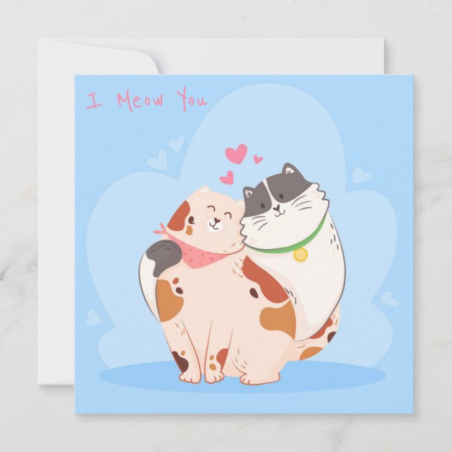 Niedlicher Valentinstag Feiertagskarte (Vorderseite)