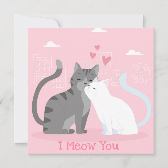 Niedlicher Valentinstag Feiertagskarte (Vorderseite)