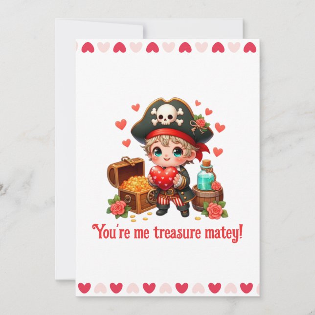 Niedlicher Valentinstag Feiertagskarte (Vorderseite)