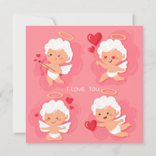 Niedlicher Valentinstag Feiertagskarte