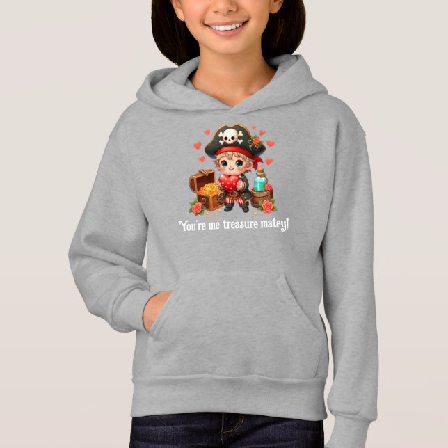 Niedlicher Valentinstag Hoodie (Vorderseite)