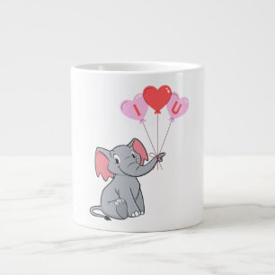 niedlicher Valentinstag I Liebe Herz Jumbo-Tasse