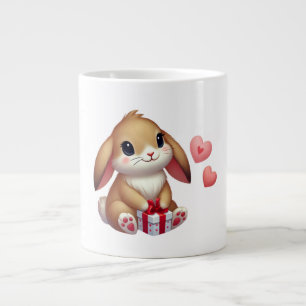 Niedlicher Valentinstag Jumbo-Tasse