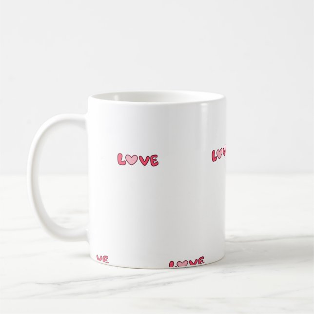 Niedlicher Valentinstag Kaffeetasse (Links)