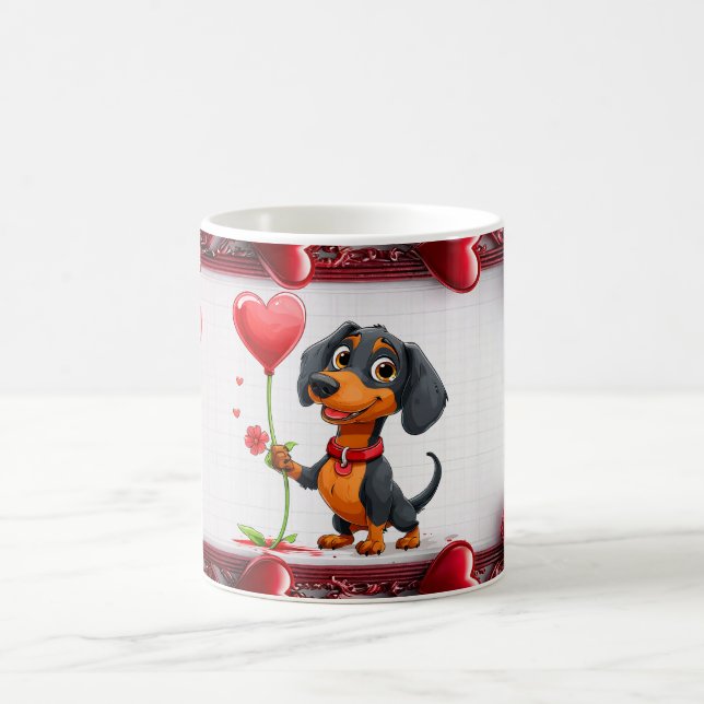 Niedlicher Valentinstag Kaffeetasse (Mittel)